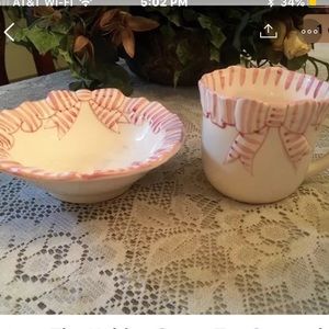 Vintage Pink The Haldon Group Teacup & Bowl